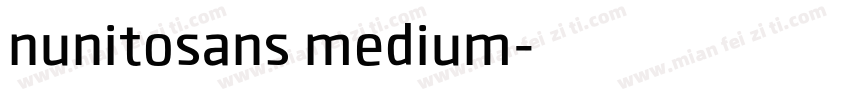nunitosans medium字体转换